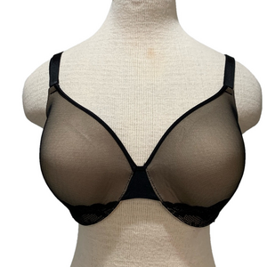 Soma sz 34DDD cream and black lace underwire bra